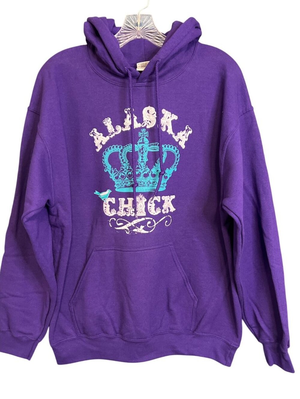 Gildan Alaska Chick Purple Hoodie
